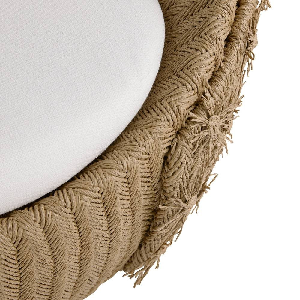 Arteriors - FRS30 - Outdoor Swivel Lounge Chair - Florian - Pearl/Tan