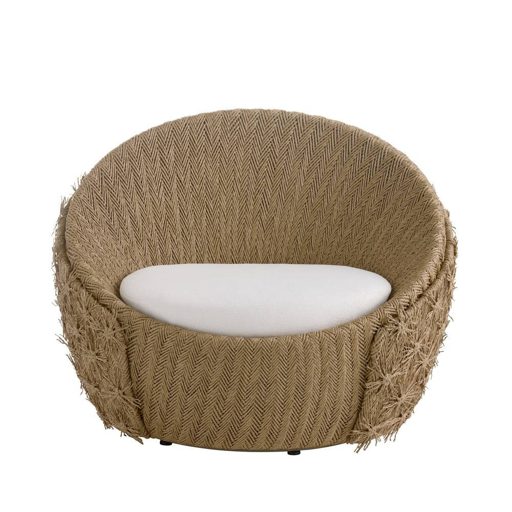 Arteriors - FRS30 - Outdoor Swivel Lounge Chair - Florian - Pearl/Tan