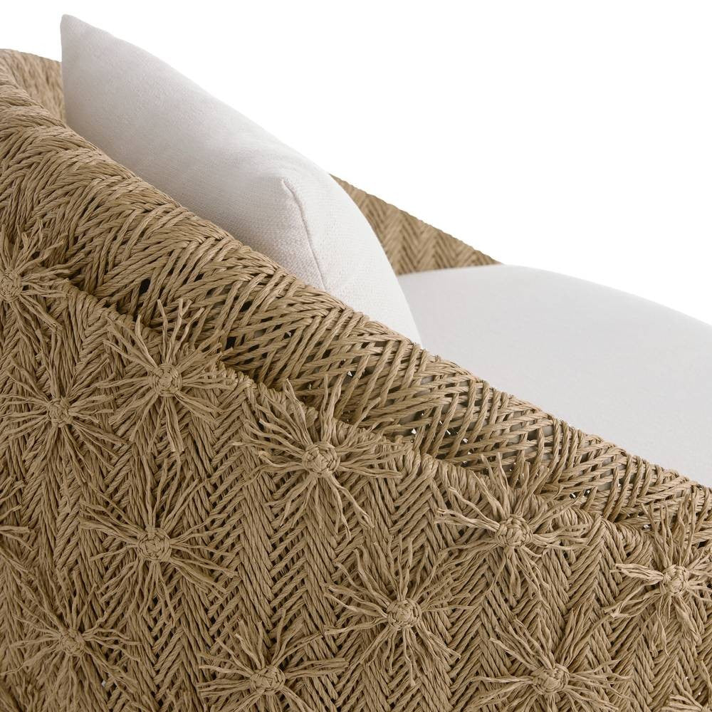 Arteriors - FRS30 - Outdoor Swivel Lounge Chair - Florian - Pearl/Tan