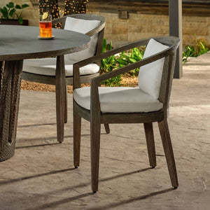Arteriors - FRS31 - Outdoor Dining Chair - Sobek - Pearl/Kona