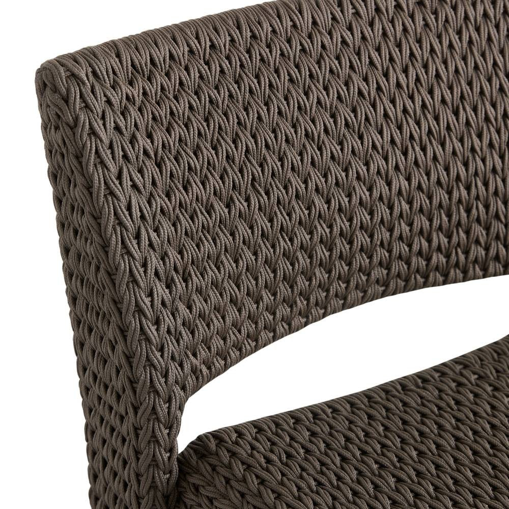 Arteriors - FRS32 - Outdoor Dining Chair - Veneto - Charcoal Brown