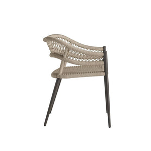Arteriors - FRS33 - Outdoor Dining Chair - Aurelie - Buff/Blackened Bronze