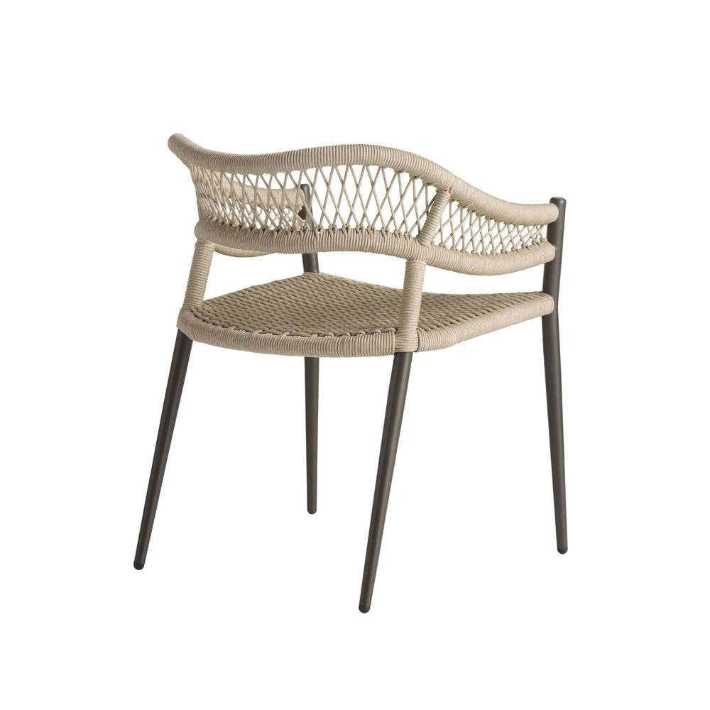 Arteriors - FRS33 - Outdoor Dining Chair - Aurelie - Buff/Blackened Bronze