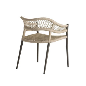 Arteriors - FRS33 - Outdoor Dining Chair - Aurelie - Buff/Blackened Bronze