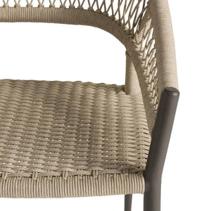 Arteriors - FRS33 - Outdoor Dining Chair - Aurelie - Buff/Blackened Bronze