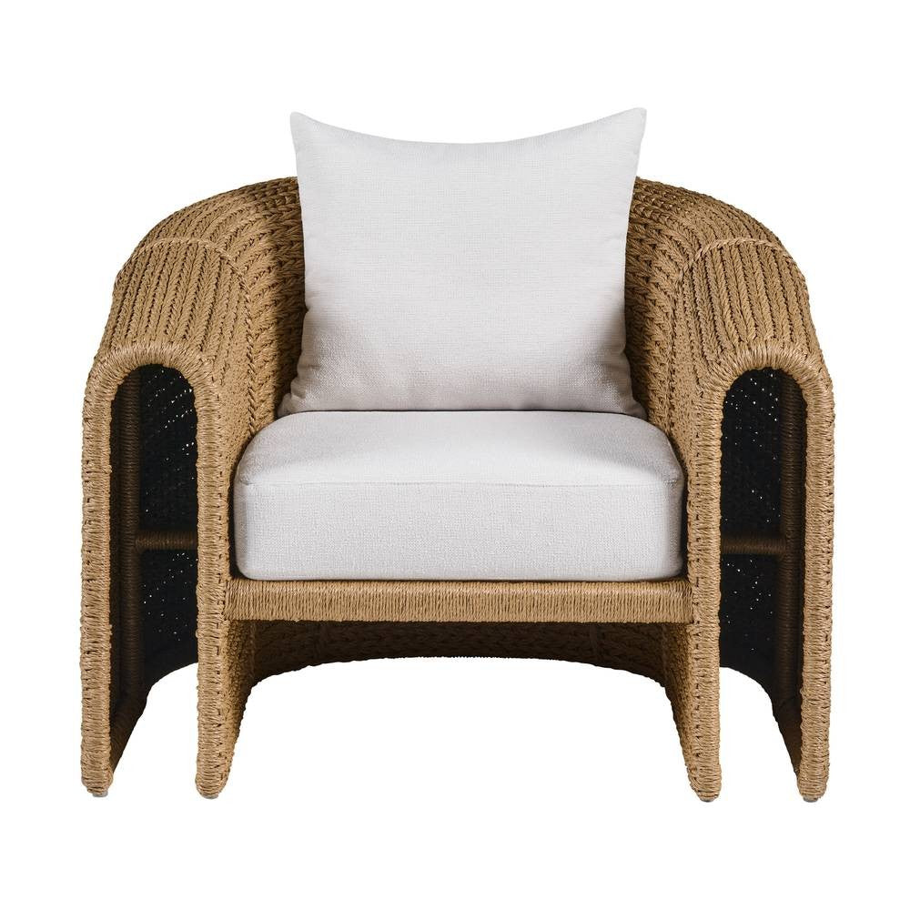 Arteriors - FRS34 - Outdoor Lounge Chair - Julien - Pearl/Tan