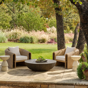 Arteriors - FRS34 - Outdoor Lounge Chair - Julien - Pearl/Tan
