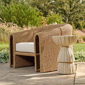 Arteriors - FRS34 - Outdoor Lounge Chair - Julien - Pearl/Tan