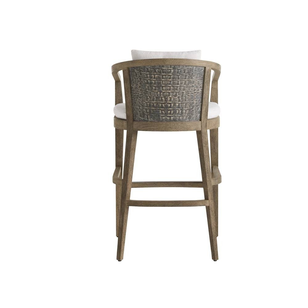 Arteriors - FSS15 - Outdoor Bar Stool - Sobek - Pearl/Kona
