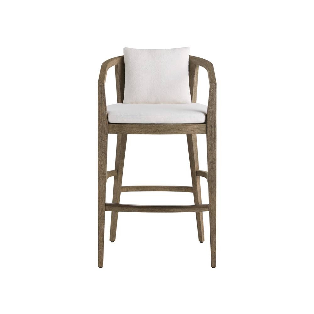 Arteriors - FSS15 - Outdoor Bar Stool - Sobek - Pearl/Kona