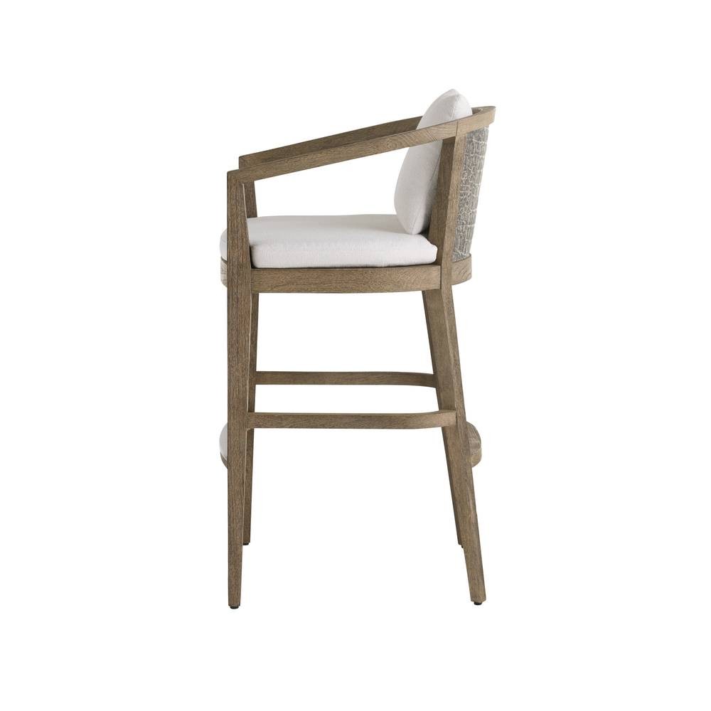 Arteriors - FSS15 - Outdoor Bar Stool - Sobek - Pearl/Kona