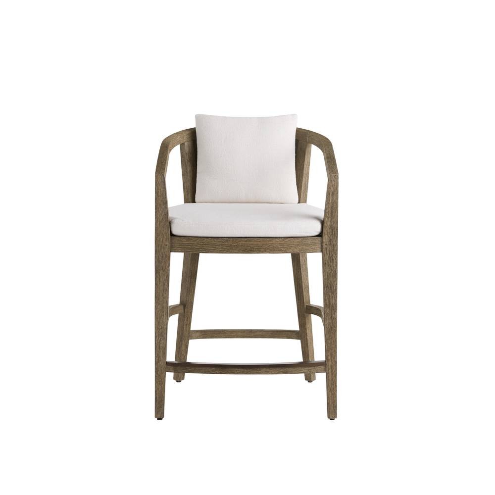 Arteriors - FSS16 - Outdoor Counter Stool - Sobek - Pearl/Kona