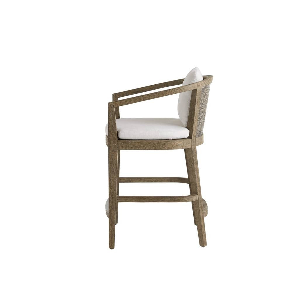 Arteriors - FSS16 - Outdoor Counter Stool - Sobek - Pearl/Kona