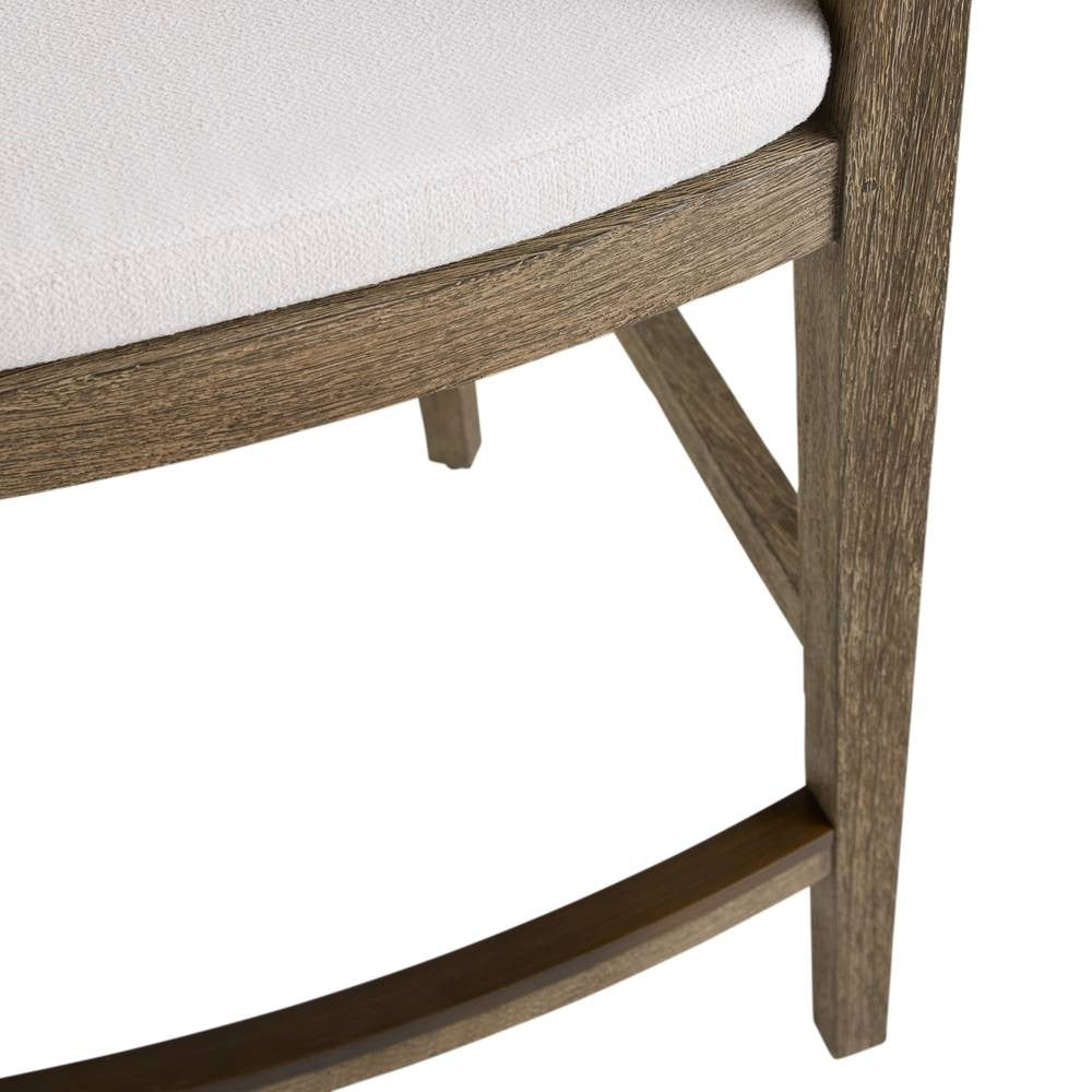 Arteriors - FSS16 - Outdoor Counter Stool - Sobek - Pearl/Kona
