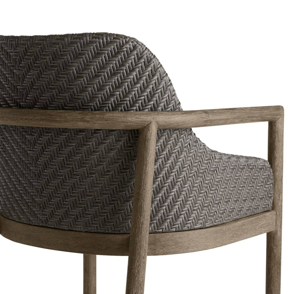 Arteriors - FSS17 - Outdoor Bar Stool - Chilton - Pearl/Dark Gray Wash