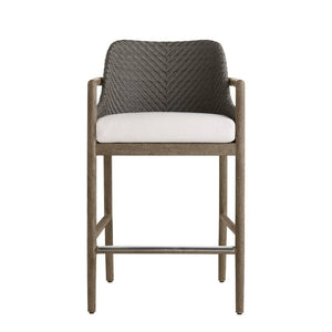 Arteriors - FSS17 - Outdoor Bar Stool - Chilton - Pearl/Dark Gray Wash