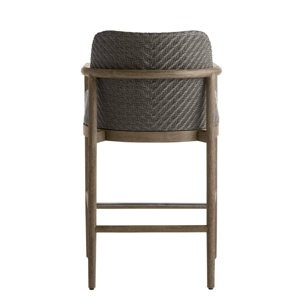 Arteriors - FSS17 - Outdoor Bar Stool - Chilton - Pearl/Dark Gray Wash