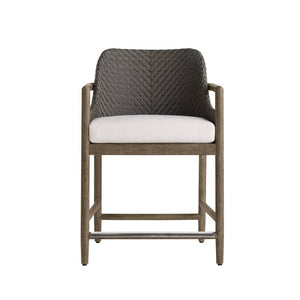 Arteriors - FSS18 - Outdoor Counter Stool - Chilton - Pearl/Dark Gray Wash