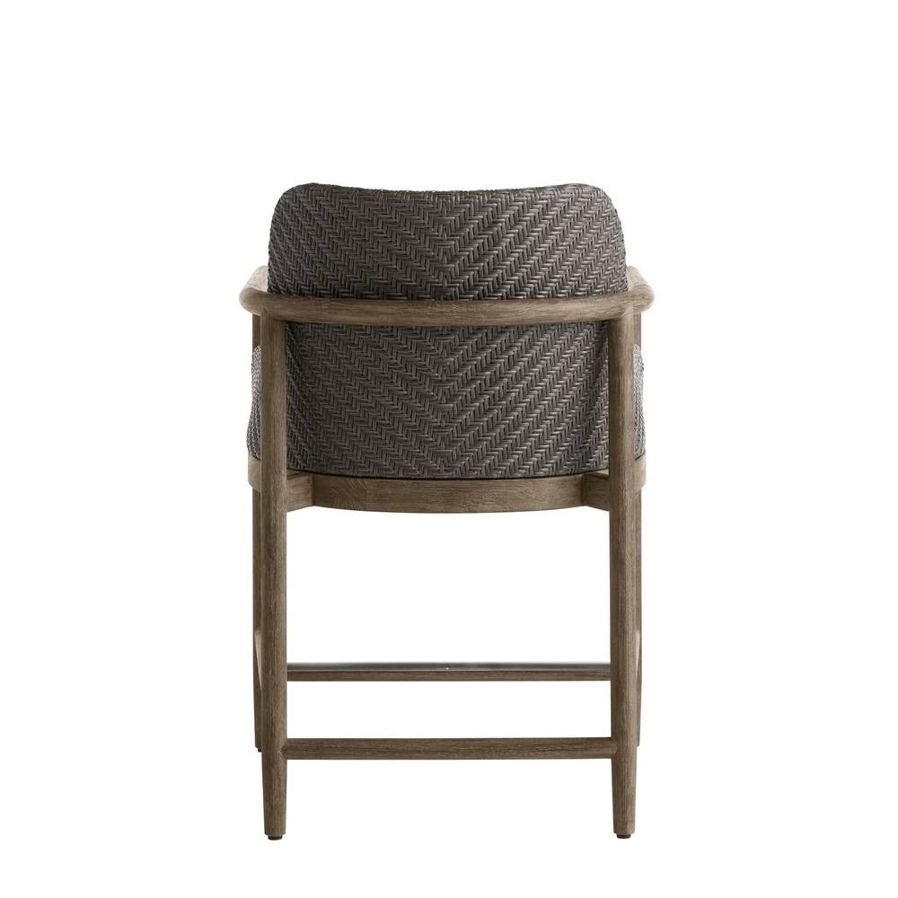Arteriors - FSS18 - Outdoor Counter Stool - Chilton - Pearl/Dark Gray Wash