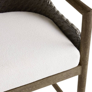 Arteriors - FSS18 - Outdoor Counter Stool - Chilton - Pearl/Dark Gray Wash