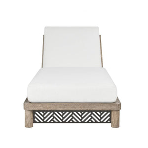 Arteriors - FTS04 - Outdoor Chaise - Emoto - Pearl/Aged Bronze