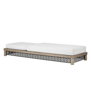 Arteriors - FTS04 - Outdoor Chaise - Emoto - Pearl/Aged Bronze