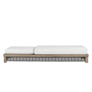 Arteriors - FTS04 - Outdoor Chaise - Emoto - Pearl/Aged Bronze