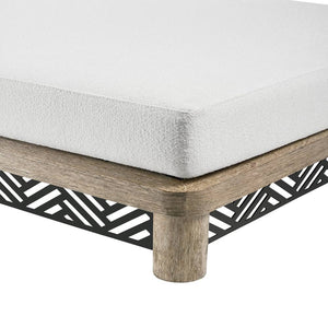 Arteriors - FTS04 - Outdoor Chaise - Emoto - Pearl/Aged Bronze