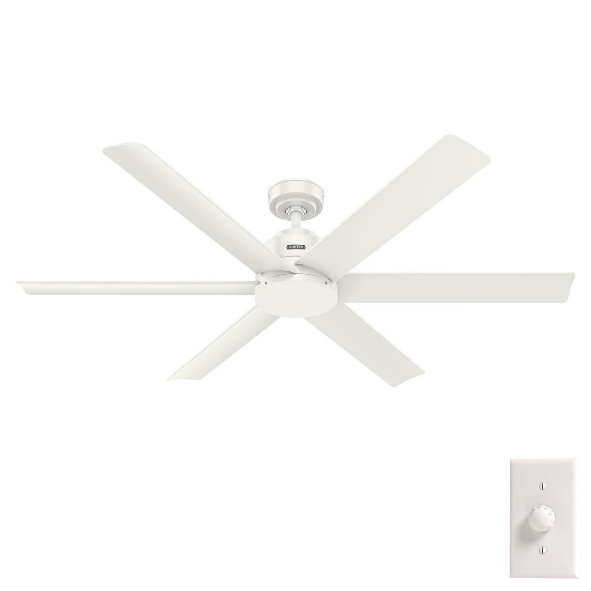 Hunter - 51830 - 60" Ceiling Fan - Kennicott - Matte Black