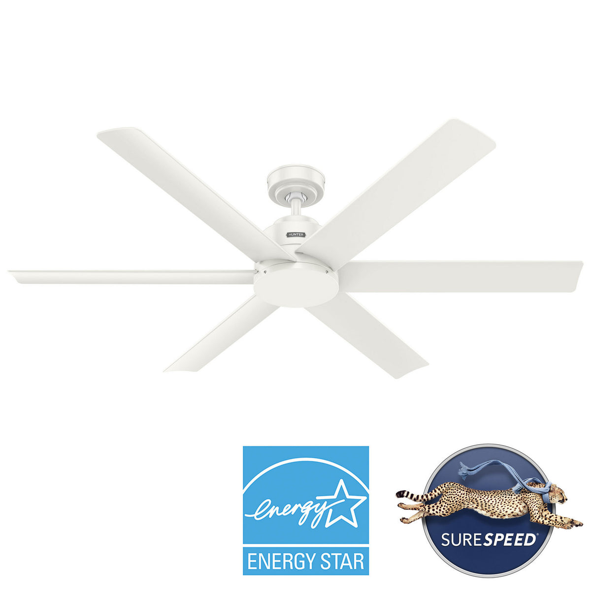 Hunter - 51830 - 60" Ceiling Fan - Kennicott - Matte Black