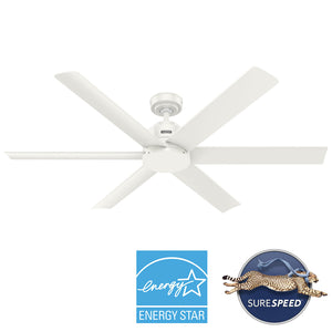 Hunter - 51830 - 60" Ceiling Fan - Kennicott - Matte Black