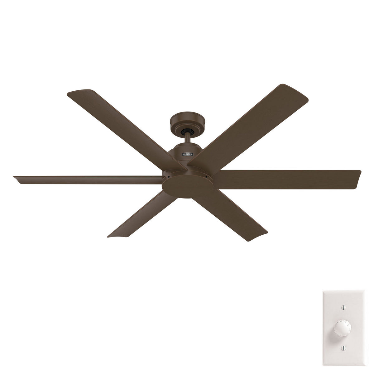 Hunter - 51830 - 60" Ceiling Fan - Kennicott - Matte Black