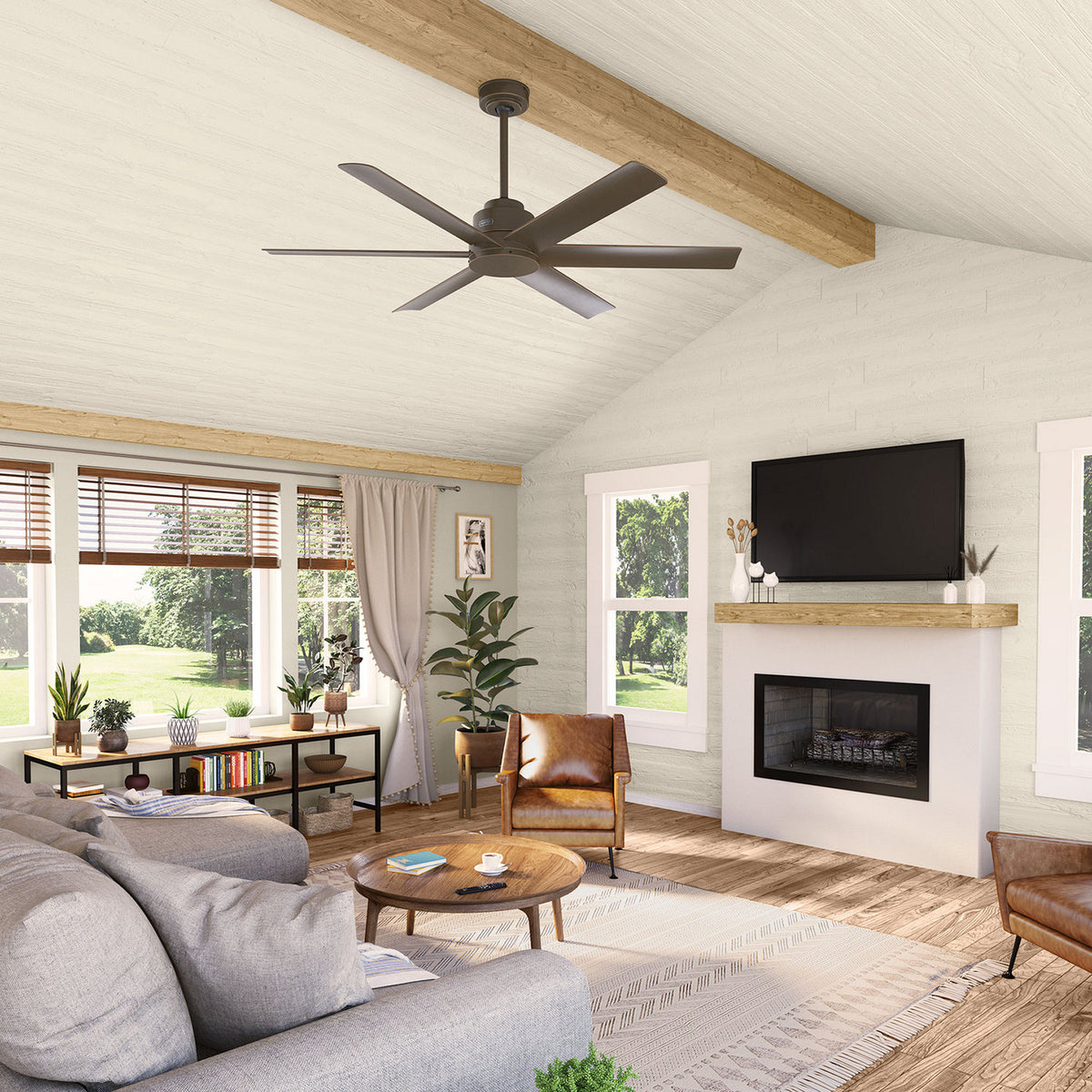 Hunter - 51830 - 60" Ceiling Fan - Kennicott - Matte Black