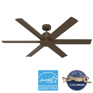 Hunter - 51830 - 60" Ceiling Fan - Kennicott - Matte Black