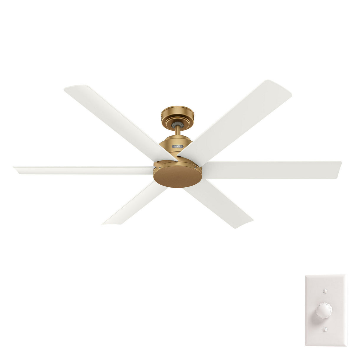 Hunter - 51830 - 60" Ceiling Fan - Kennicott - Matte Black