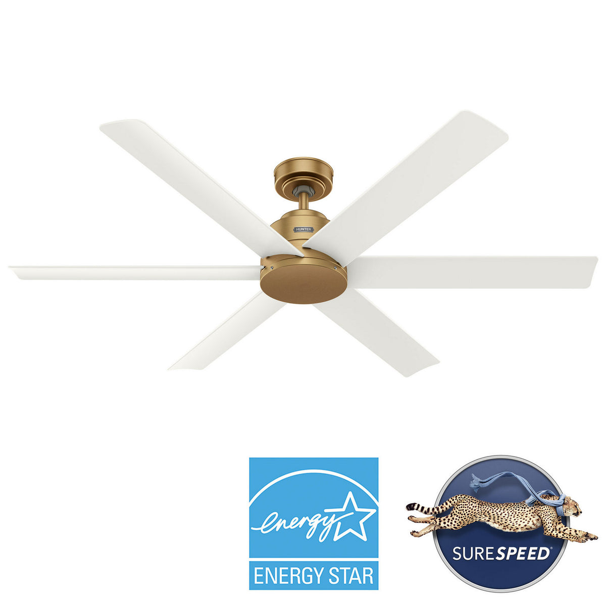 Hunter - 51830 - 60" Ceiling Fan - Kennicott - Matte Black
