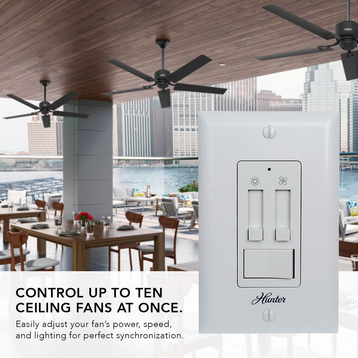 Hunter - 99816 - Wall Control - Fresh White