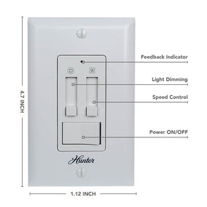Hunter - 99816 - Wall Control - Fresh White