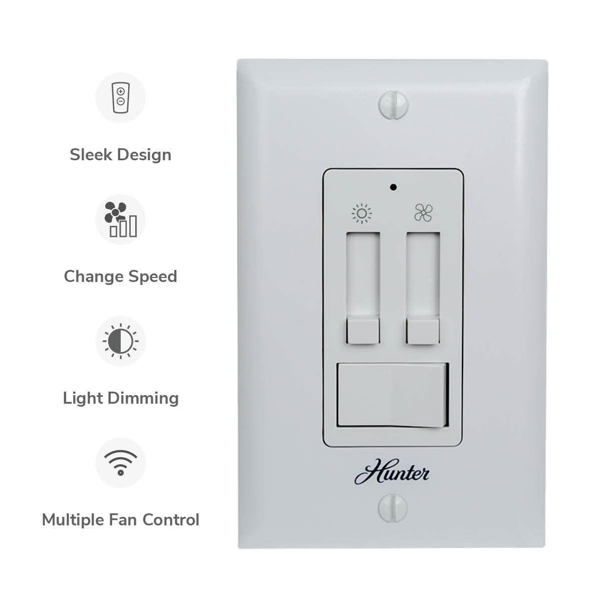 Hunter - 99816 - Wall Control - Fresh White