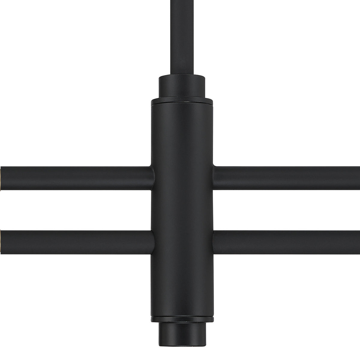 Hunter - 13252 - Two Light Chandelier - Camelia Stem - Matte Black