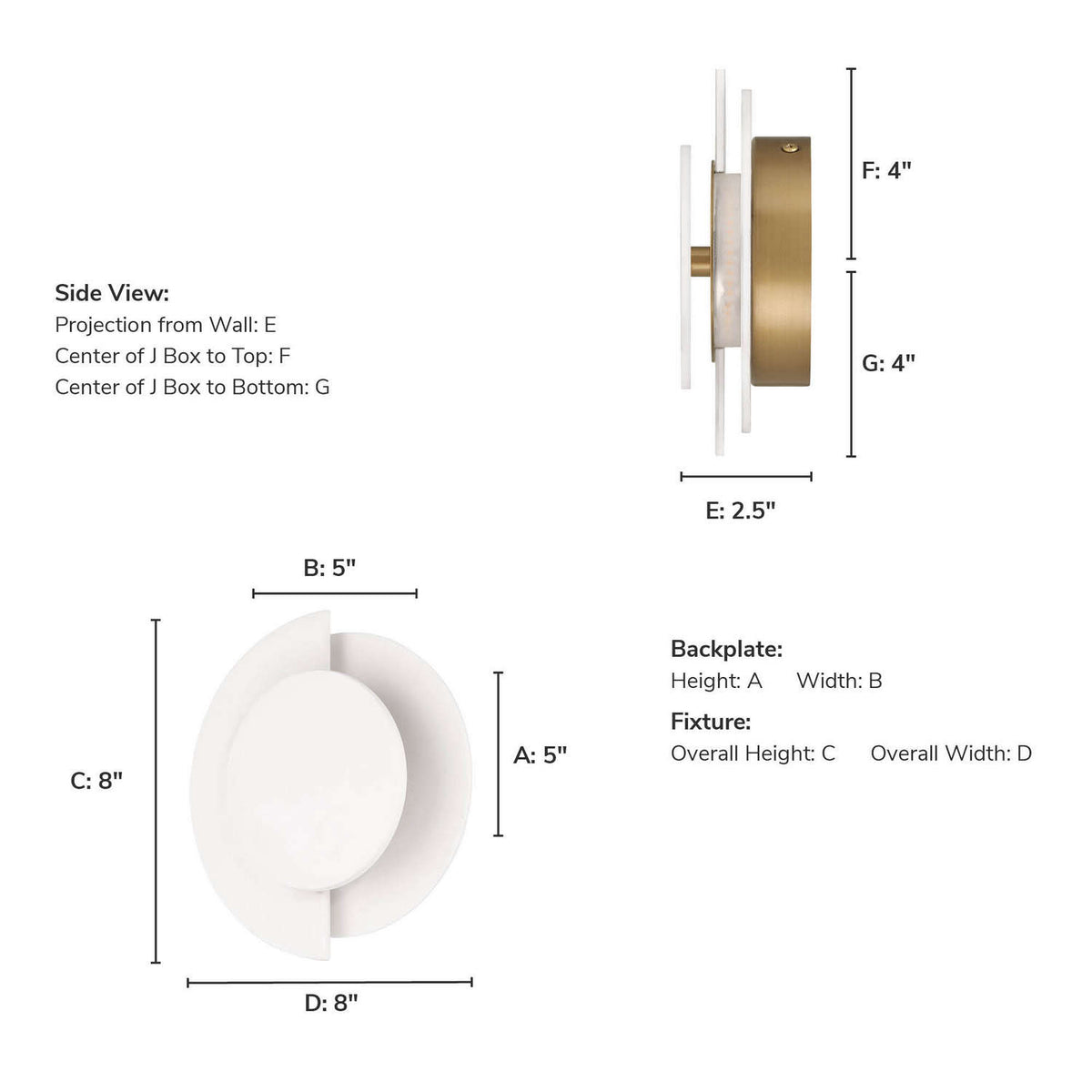 Hunter - 13263 - LED Wall Sconce - Opaline Crest - Cast Alabaster
