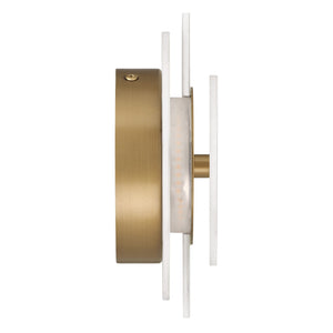 Hunter - 13263 - LED Wall Sconce - Opaline Crest - Cast Alabaster