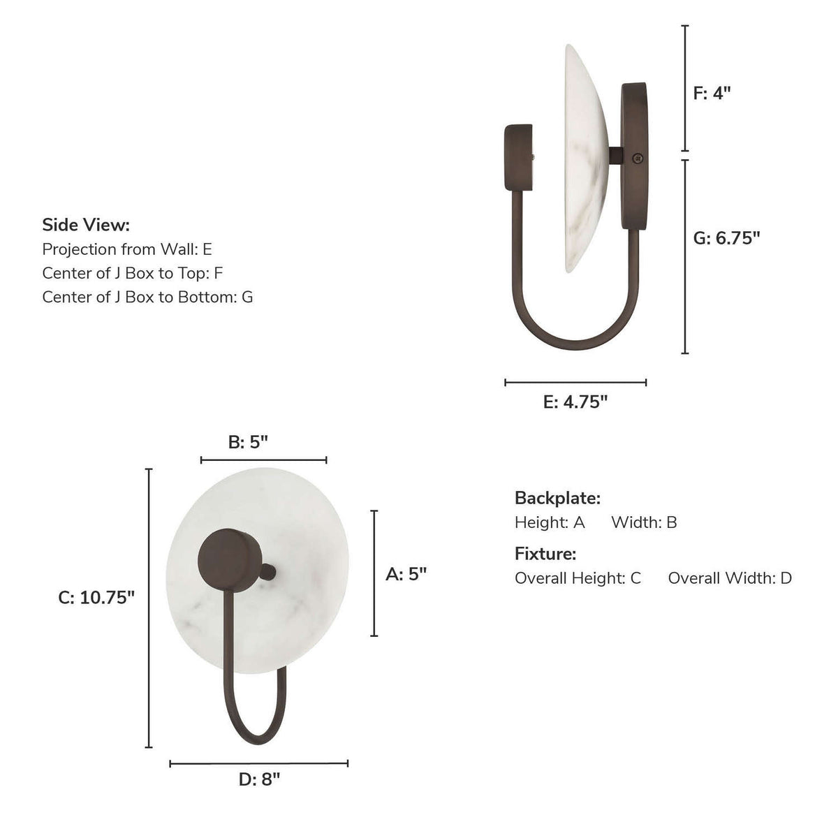 Hunter - 13265 - LED Wall Sconce - Amara Crest - Luxe Gold