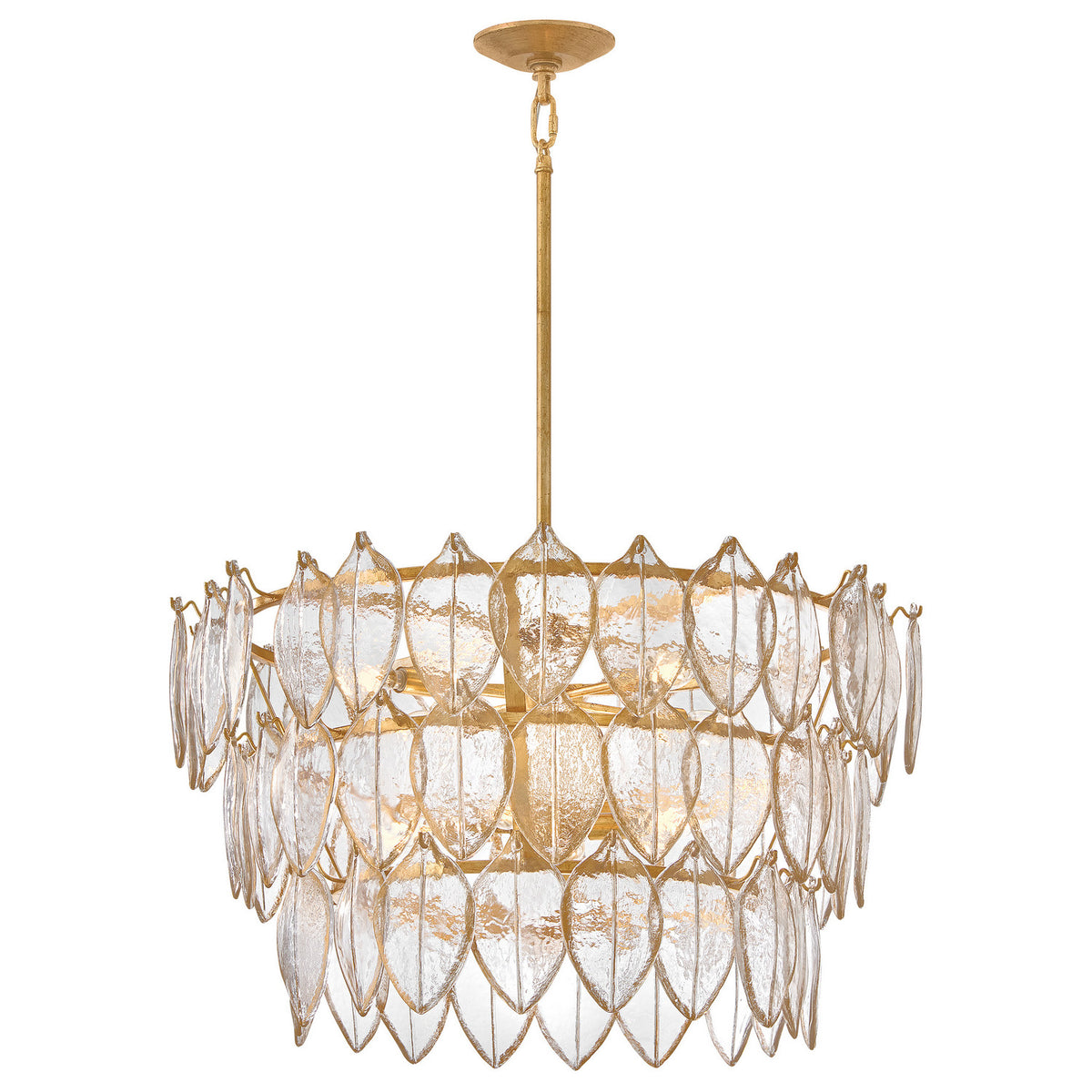 Fredrick Ramond - FR32604DA - LED Chandelier - Amira - Distressed Brass