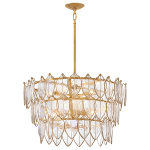 Fredrick Ramond - FR32604DA - LED Chandelier - Amira - Distressed Brass
