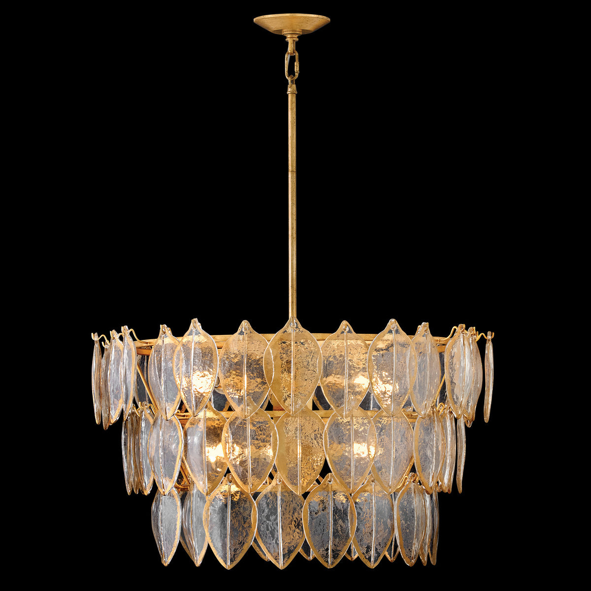 Fredrick Ramond - FR32604DA - LED Chandelier - Amira - Distressed Brass