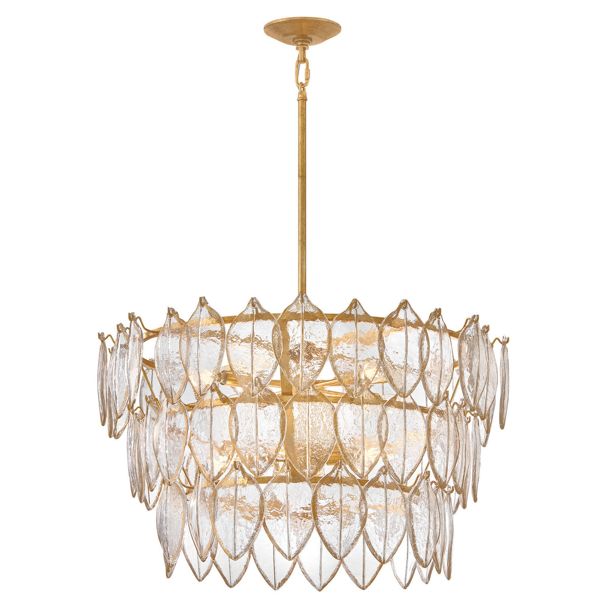 Fredrick Ramond - FR32604DA - LED Chandelier - Amira - Distressed Brass