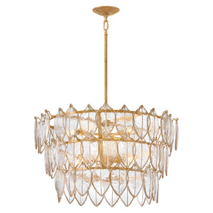 Fredrick Ramond - FR32604DA - LED Chandelier - Amira - Distressed Brass