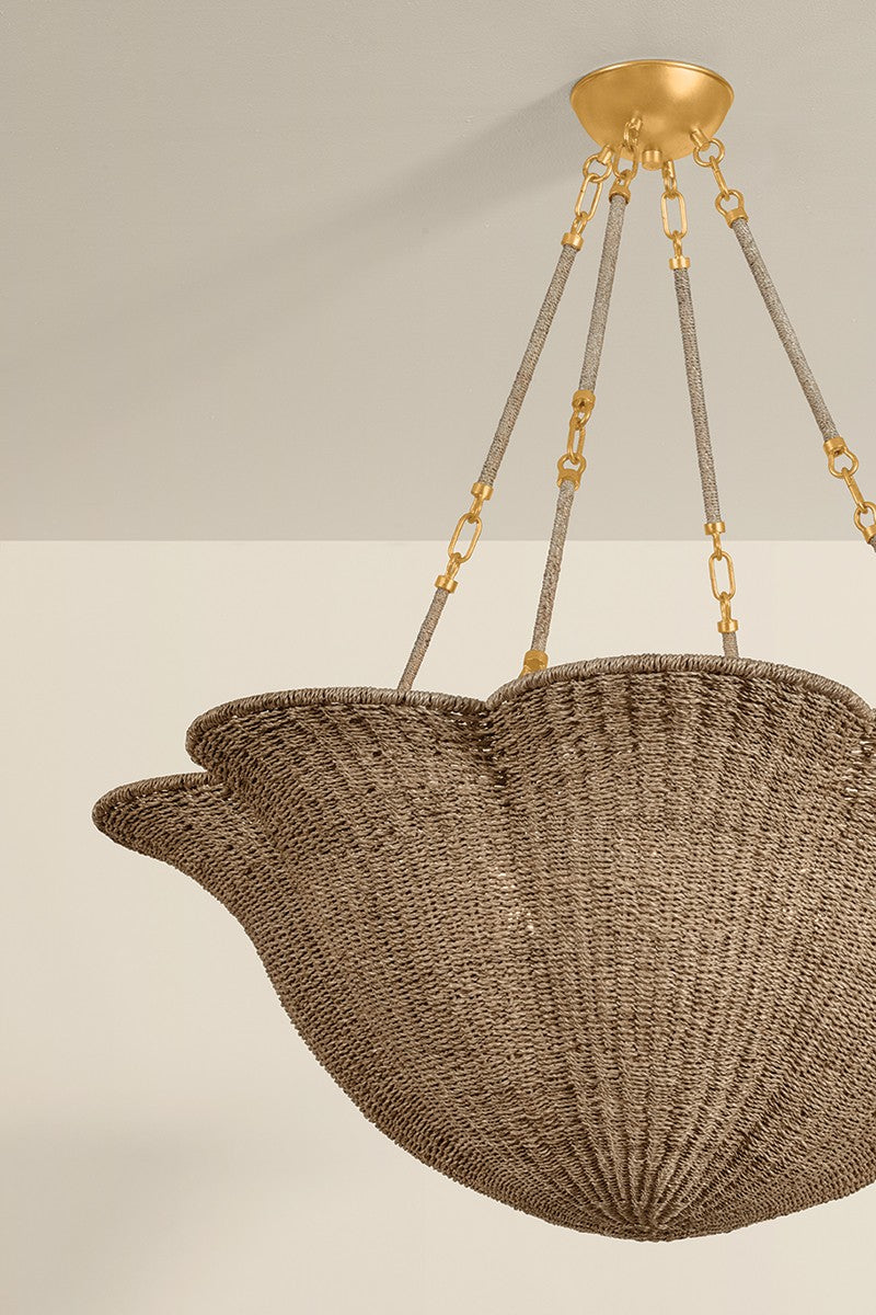 Hudson Valley - 1076-VGL - Six Light Chandelier - Ardonia - Vintage Gold Leaf