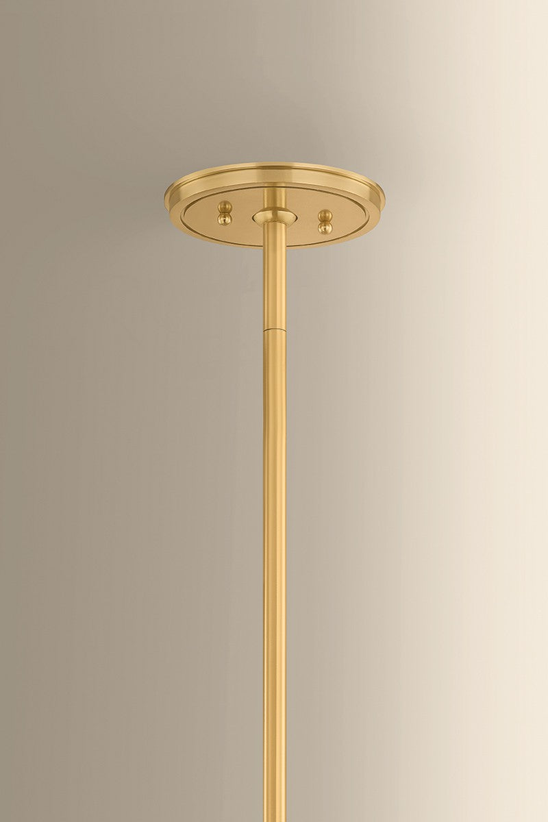 Hudson Valley - 1144-AGB - Four Light Pendant - Sunside - Aged Brass